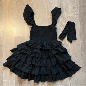 Tularosa Carlotta Mini Dress in Black.